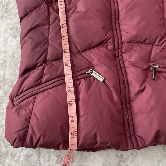 Add Down Quilted Puffer Vest Burgundy Size 2 - Picture 15 of 15